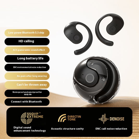 AI Translation Small Coconut Ball Wireless Bluetooth Headset Ear-mounted Headset