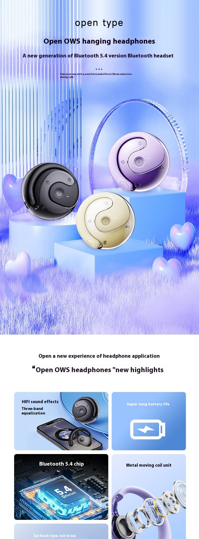 AI Translation Small Coconut Ball Wireless Bluetooth Headset Ear-mounted Headset