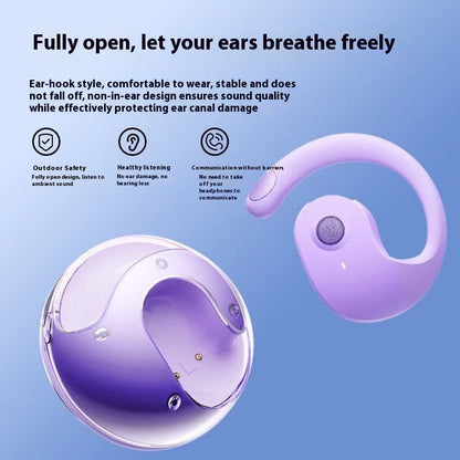 AI Translation Small Coconut Ball Wireless Bluetooth Headset Ear-mounted Headset